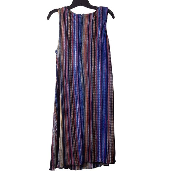 Ronni Nicole Rainbow Striped Sleeveless Lined Dress 16 - Picture 4 of 8